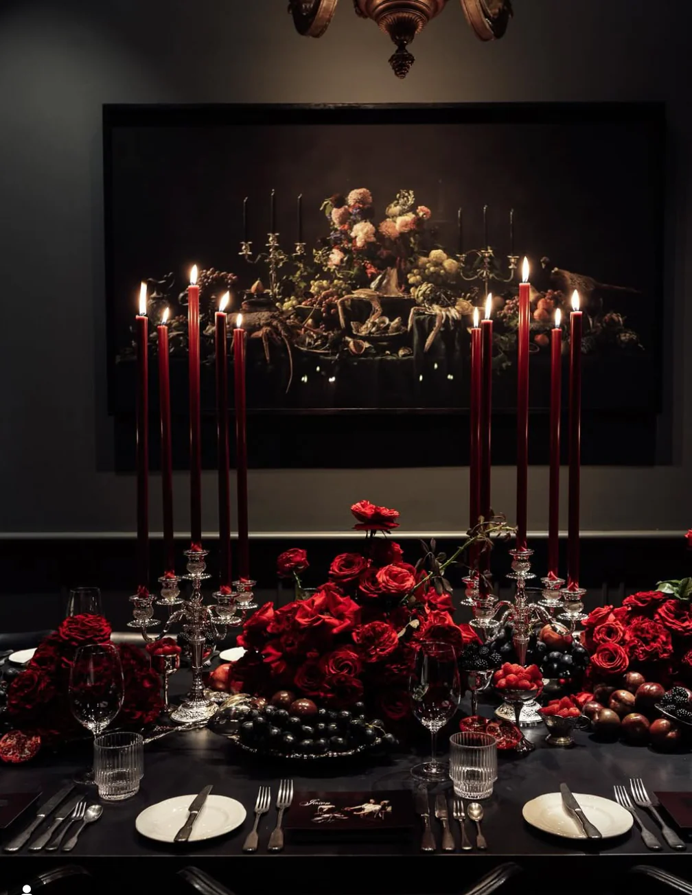 Bordeaux Dark Red Cathedral Candles XXL - Image 4