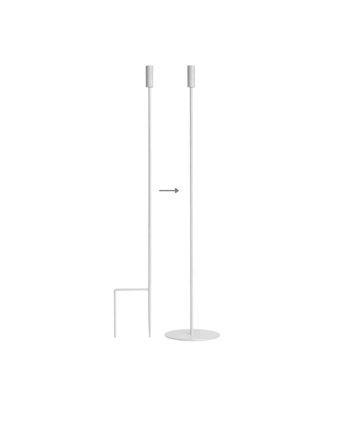 8-in-1  Convertible Ground Stake + Floor Stand Candle Holder - Image 5