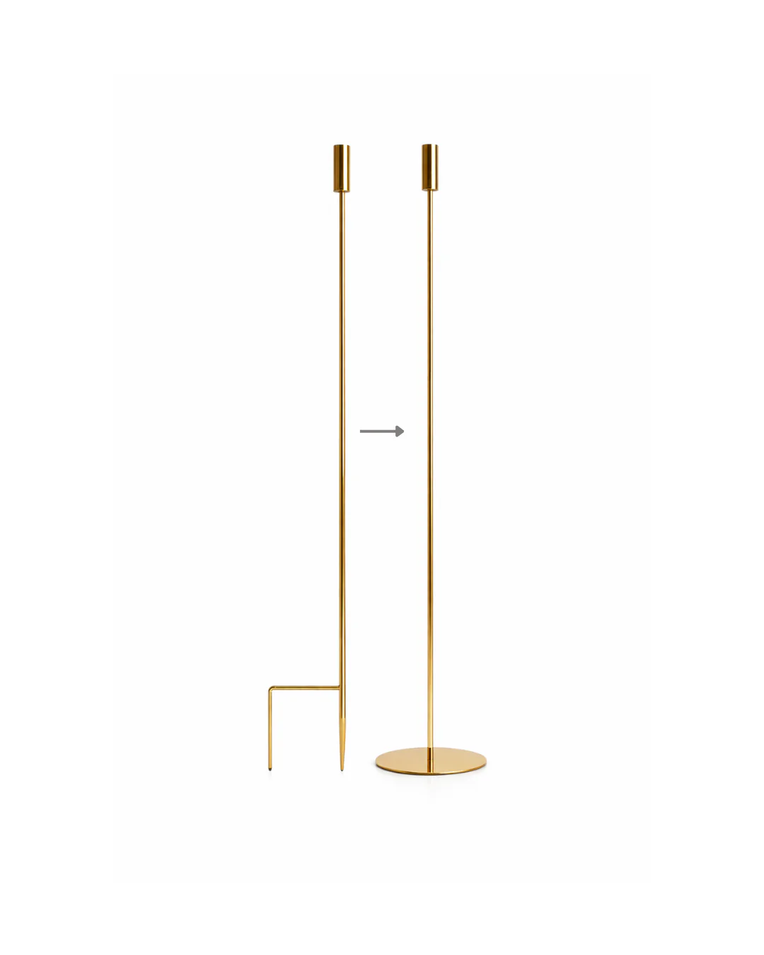 8-in-1  Convertible Ground Stake + Floor Stand Candle Holder - Image 6