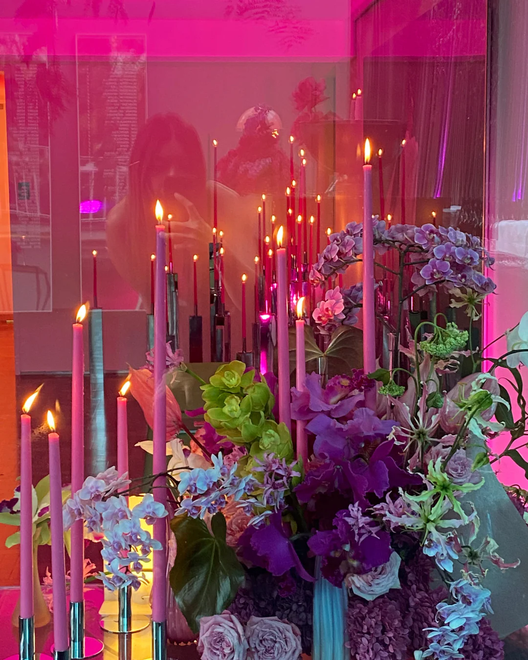 Hot Pink  Taper Candles XXL - Image 5