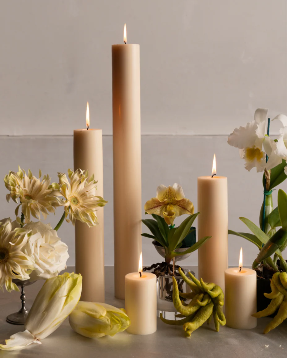 Ivory Pillar Candles XXL - Image 2