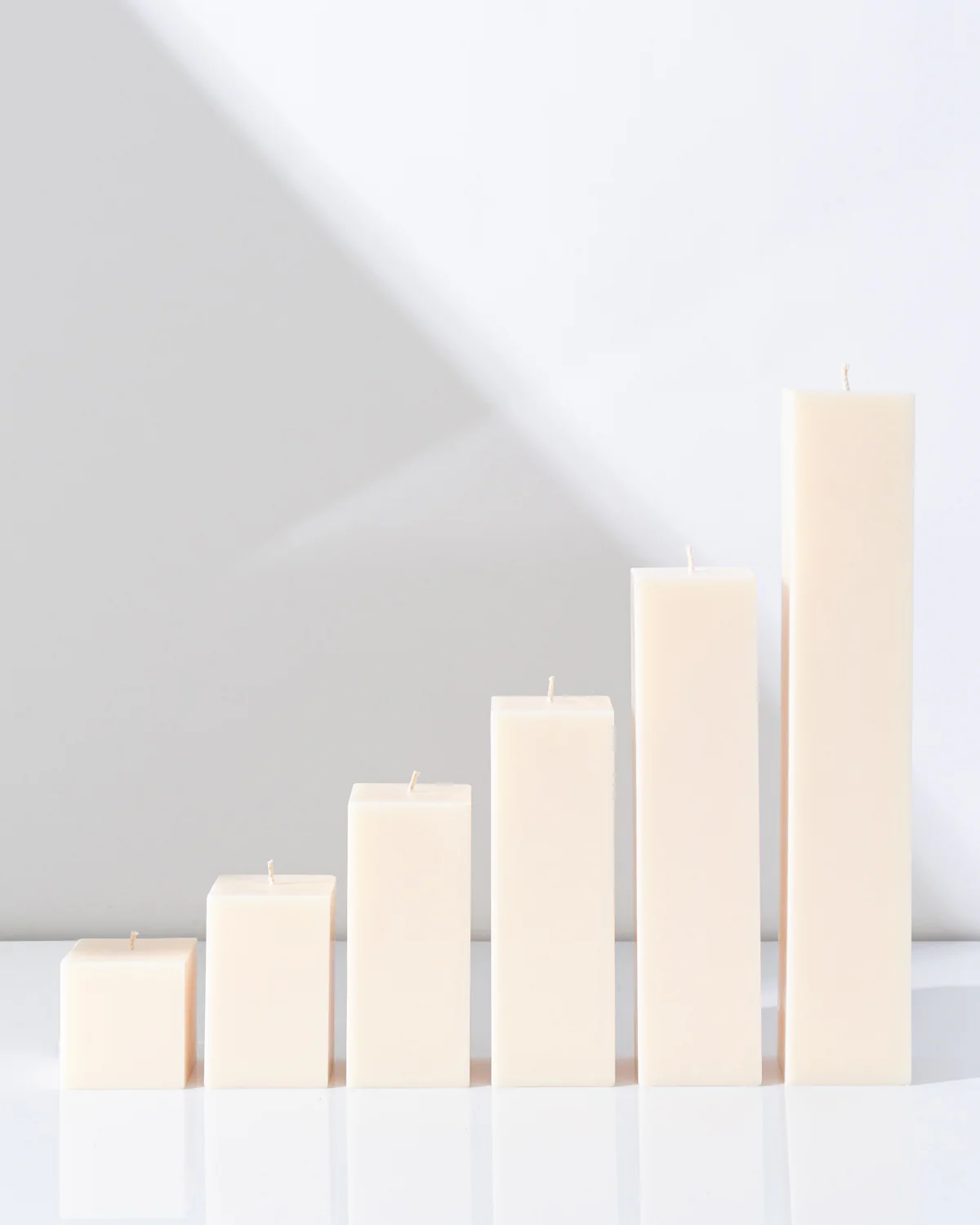 Ivory Square Pillar Candles XXL - Image 2