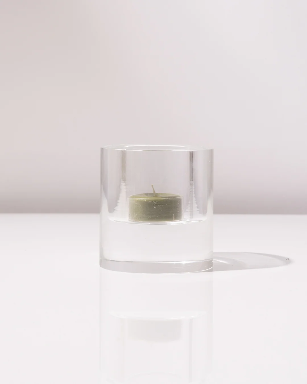 Moss Green Tea Light Candles - 10 Pack - Image 2