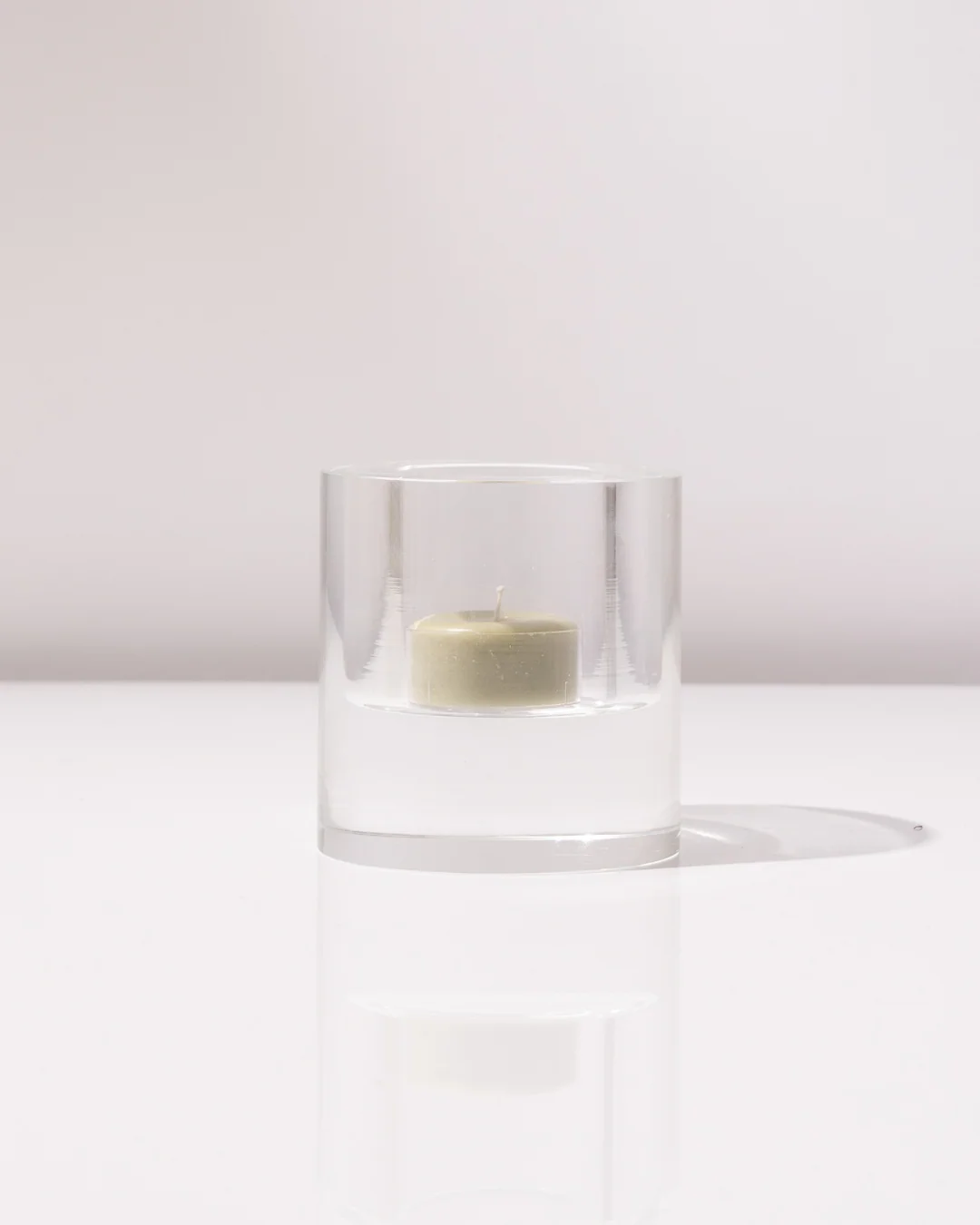 Olive Green Tea Light Candles - 10 Pack - Image 2