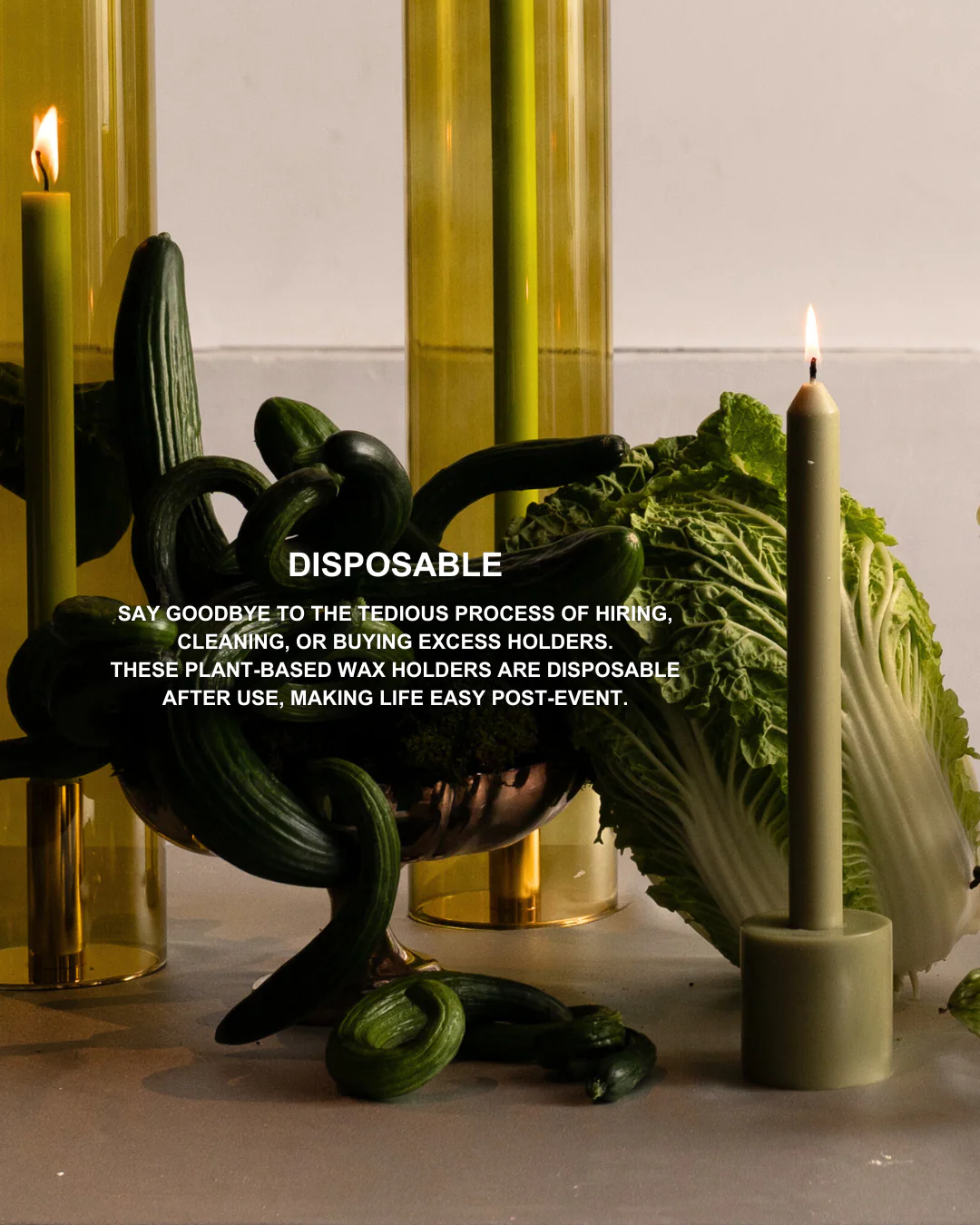 Black Wax Candle Holder - Image 6