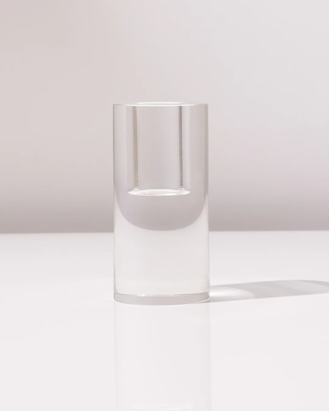 Cylinder | Crystal Glass Candle Holder - Image 2