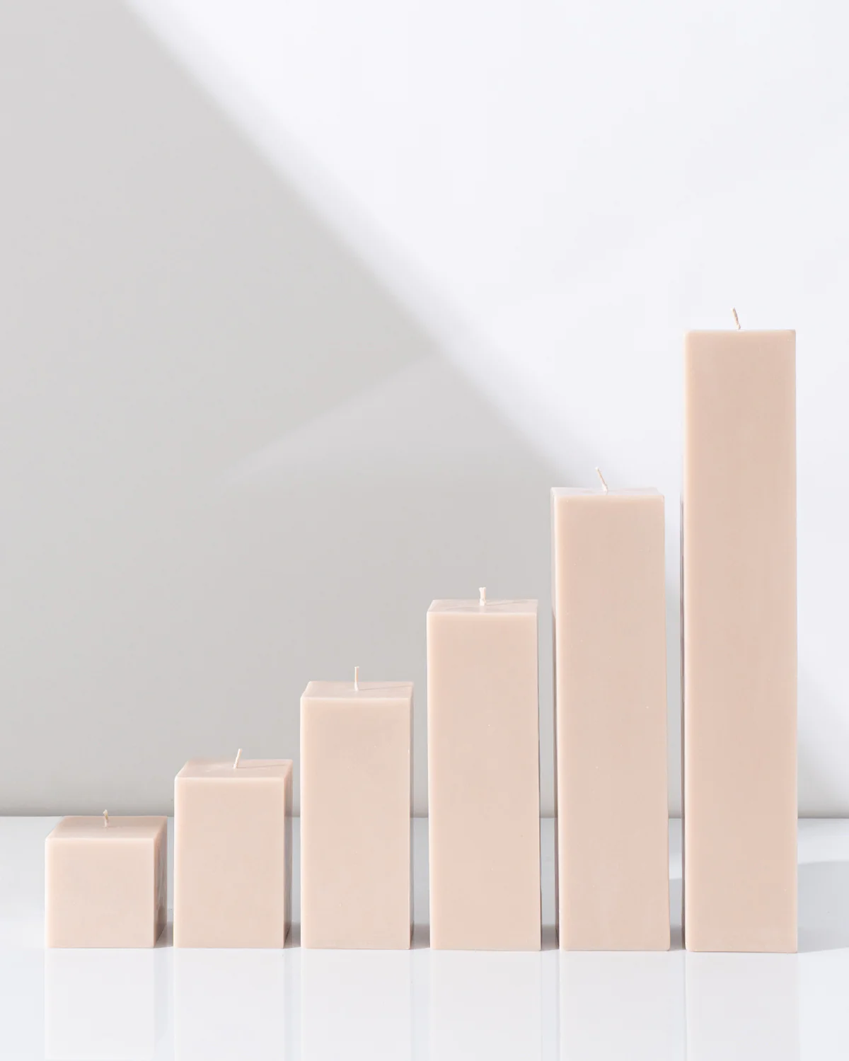 Sand Square Pillar Candles XXL - Image 2