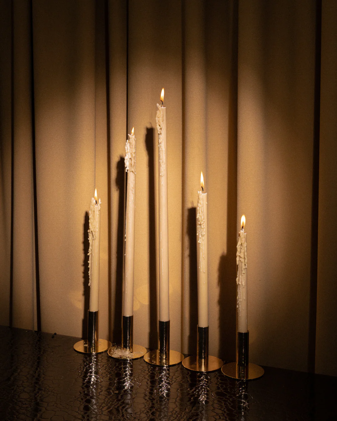 Venti Brown Taper Candles XXL - Image 2