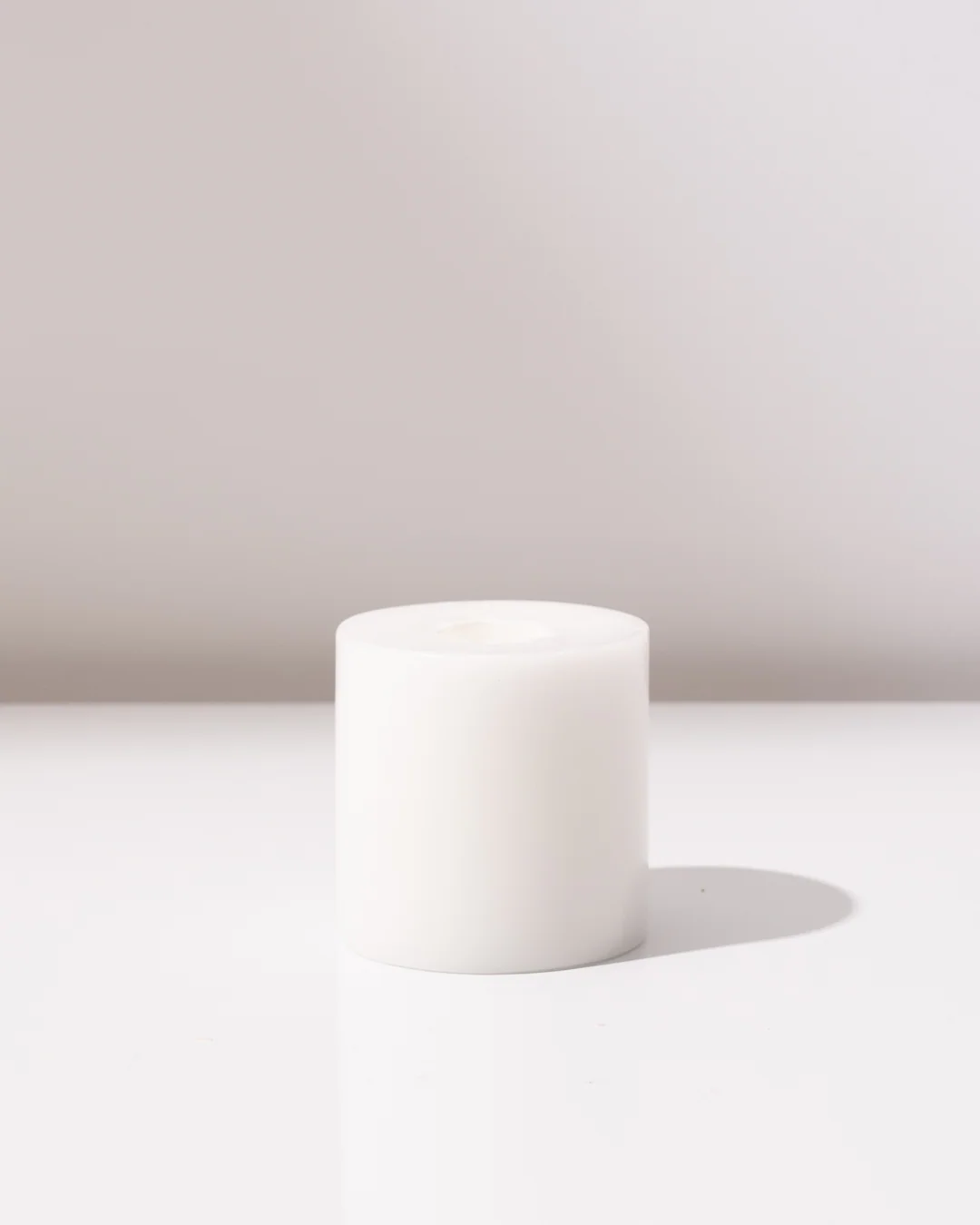 White Wax Candle Holder - Image 2