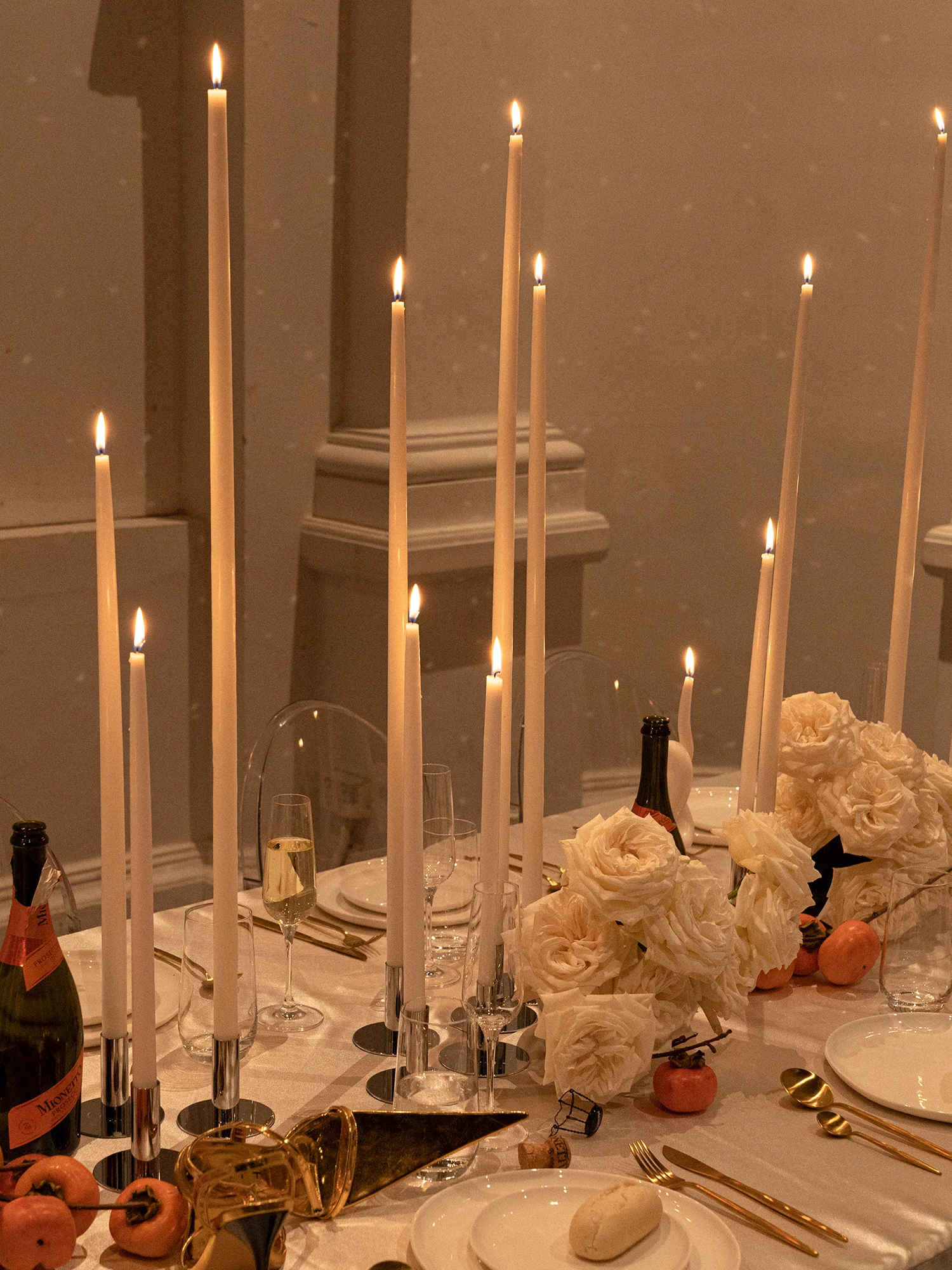 White Taper Candles XXL - Image 4
